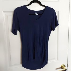 Navy Blue Basic Loose Fit T-shirt from Old Navy